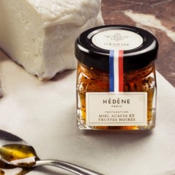 Miel d'acacia et truffes noires 40g Hédène